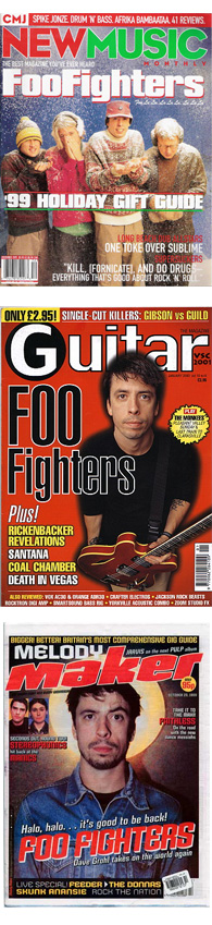 1999 Foo Fighters magazine covers