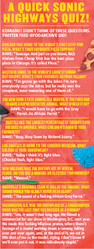 Kerrang! let me put some questions to Dave