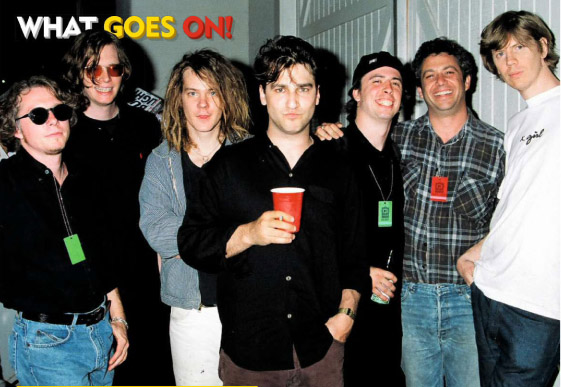 Mike Watt backstage with The Backbeat Band at the 1994 MTV Awards