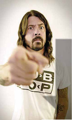 Dave Grohl, shot for Q magazine by Ross Halfin